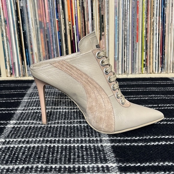 Fenty x Puma by Rihanna Leather Mules in Nude & Neutral Combination Size US 6 - Picture 7 of 15